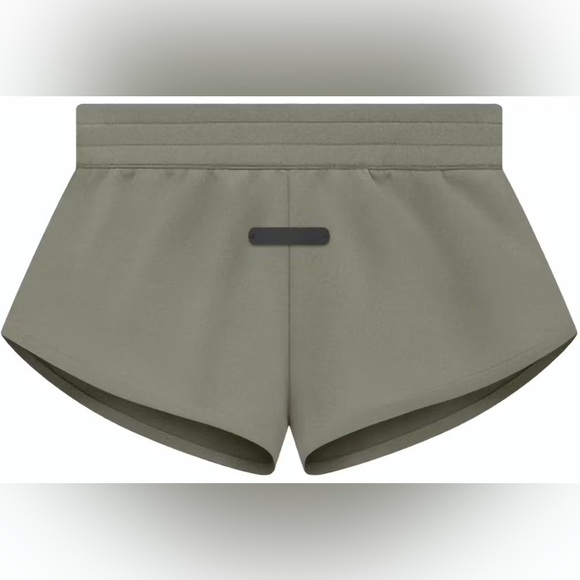 NWT Essentials x Adidas Fear of God Olive shorts  fleece - Picture 1 of 2